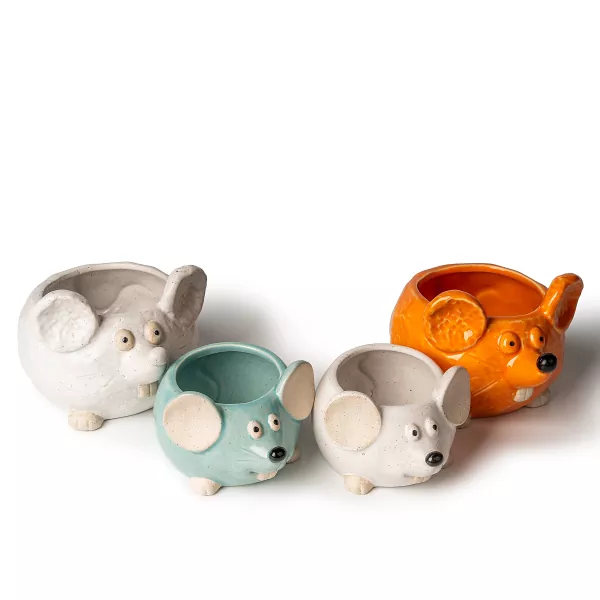 เชิงเทียนเซรามิกรูปหนู